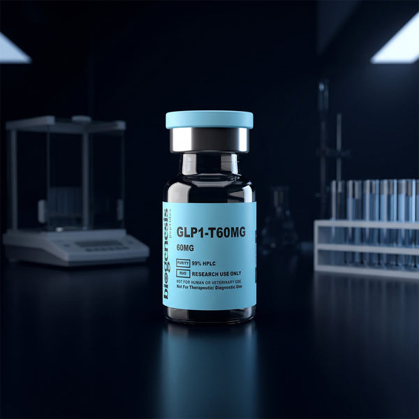 GLP1-T · 60mg Tirzepatide · Dual Receptor Agonist (GLP-1 + GIP) · Metabolic Research