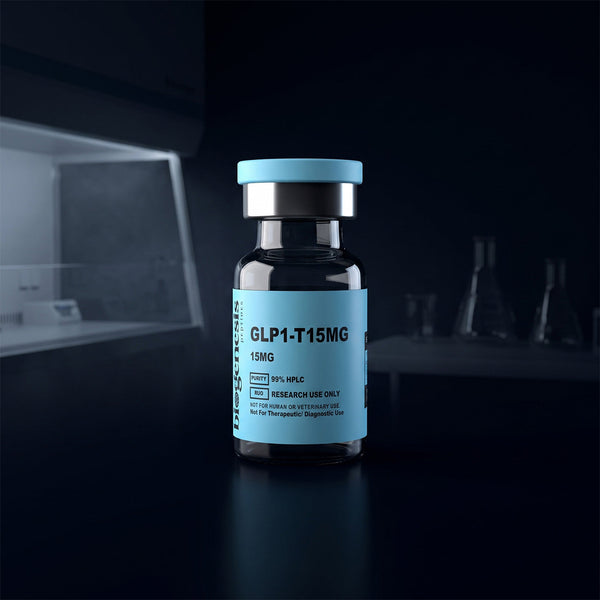 GLP1-T · 15mg Tirzepatide · Dual Receptor Agonist (GLP-1 + GIP) · Metabolic Research
