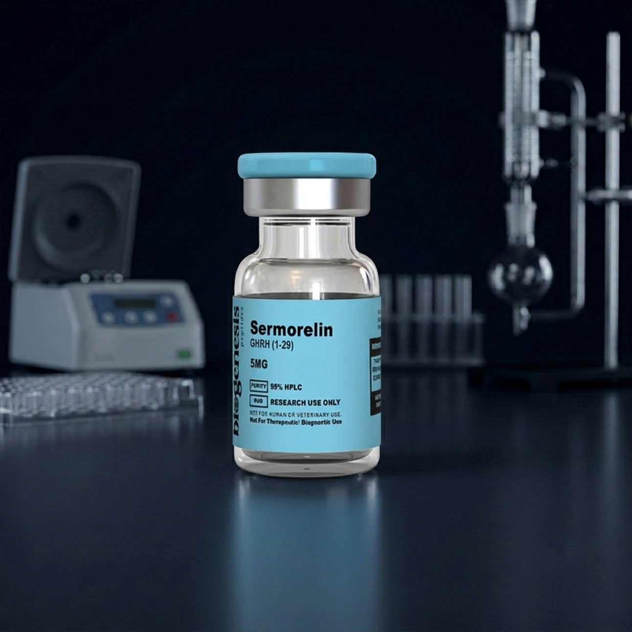 Sermorelin · 5mg GHRH(1-29) · 29 Amino Acids · GH-Axis & Cardiovascular Research