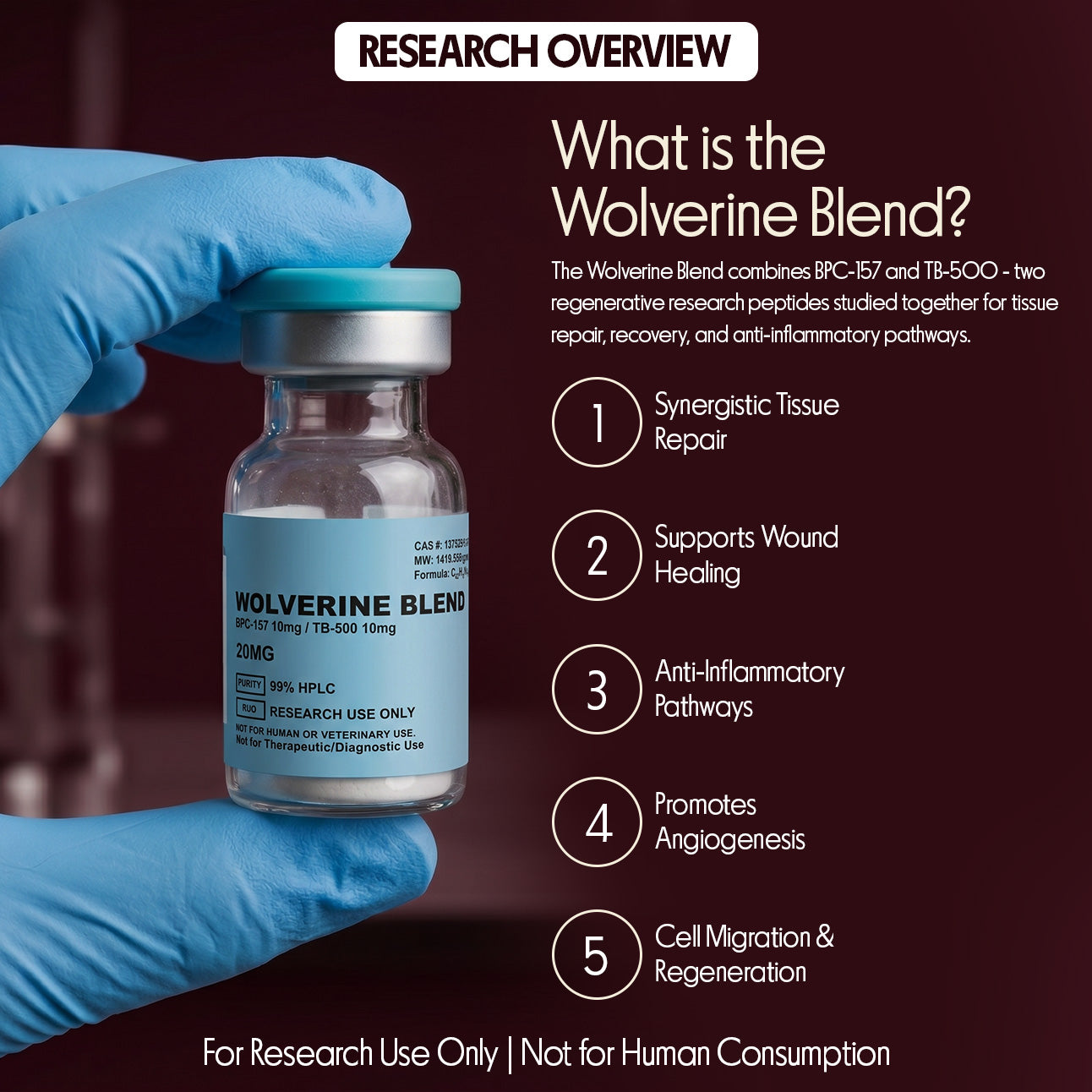 Wolverine Blend — BPC-157 (10mg) + TB-500 (10mg)